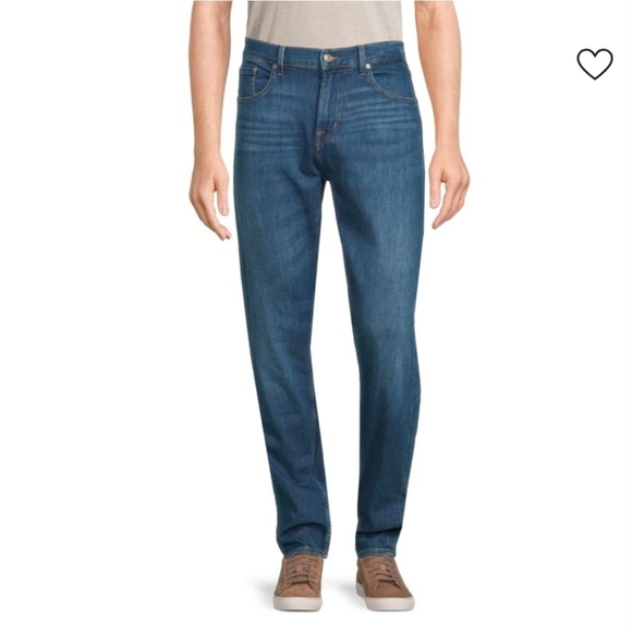❤️ NWOT!  7 FOR ALL MANKIND ADRIEN SLIM TAPER JEANS, 36 - Picture 2 of 14